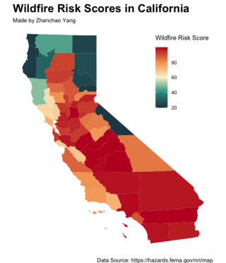 Wildfire Risk Scores in California by Zhanchao Yang