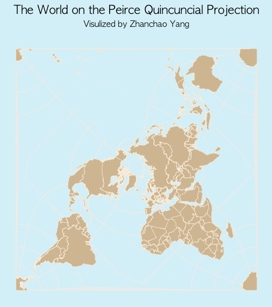 Day 19 Waterman Butterfly Projection Map